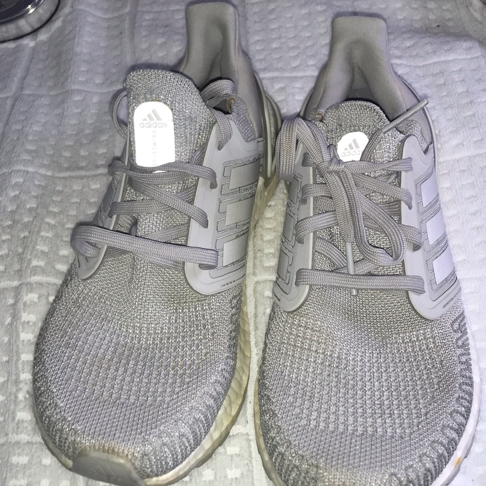 Adidas Light Gray Athletic Sneakers